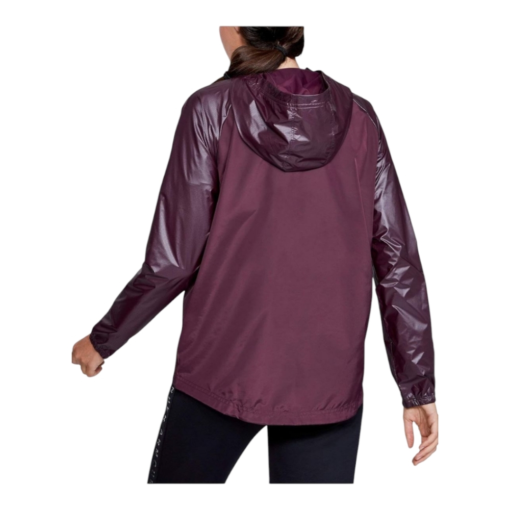 NEW Under Armour Women's UA Storm Metallic Hooded Jacket Level Purple - Picture 3 of 9